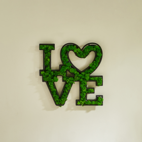 LOVE Letter Art Moss Wall Decorations