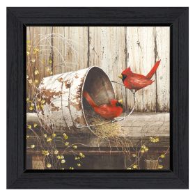 "Playing Around" By John Rossini, Printed Wall Art, Ready To Hang Framed Poster, Black Frame