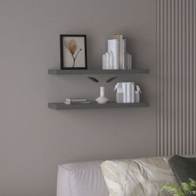 Ecco 31.5" Wide Floating Shelves Set of 2, Shelves for Wall Decor for Bedroom, Bathroom Storage Shelves, Book Shelves for Living Room