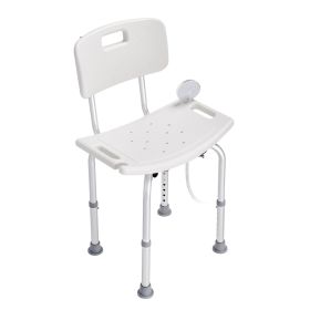 VEVOR Shower Chair, Shower Seat with Back, Adjustable Height Shower Stool, Shower Chair for Inside Shower Bathtub