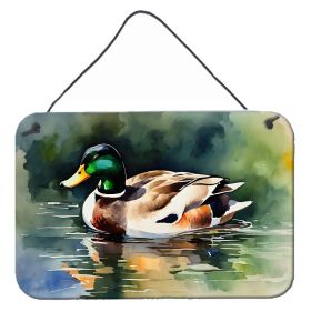 NEW Mallard Wall or Door Hanging Prints Aluminum Metal Sign Kitchen Wall Bar Bathroom Plaque Home Decor, 8HX12W, Multicolor