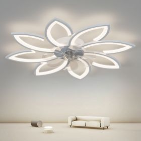 35.4In Ceiling Fan with Lights, Remote Control 3 Color Temperatures,6 Gear wind Speed Fan Light