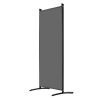 Room Divider 4 Panels Fabric Room Privacy Screen for Office Bedroom Grey