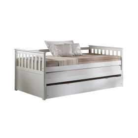 Cominia White Finish Daybed (Trundle Not Included, Twin Bed Only, No Storage)