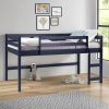 Lara Navy Blue Finish Twin Loft Bed