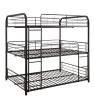 Cairo Sandy Black Finish Triple Full Bunk Bed