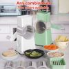 Premium Multi-Purpose Vegetable Chopper - Slices, grinds, chops and julienne fruits without much effort - Includes container