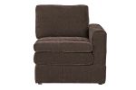 1pc LAF/RAF One Arm Chair Modular Chair Sectional Sofa Living Room Furniture Mink Morgan Fabric- Suede