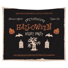 Halloween Night Tapestry Wall Hanging Haunted Woods and Pumpkins for Bedroom (Color: Q1, size: 150X200 cm)