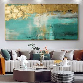 Handmade Oil Painting Large Original Gold Oil Painting on Canvas Abstract Gold Art Painting Bedroom Wall Decor Modern Textured Wall Art Decorative Pai (size: 150x220cm, Style: 01)