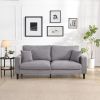 74" High Resilience three seater Sofa, Wooden Frame 3 Seat Sofa, Comfy, Modern Upholstered Sofa, Living Room Bedroom Apartment