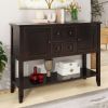 Cambridge Series Ample Storage Vintage Console Table with Four Small Drawers and Bottom Shelf for Living Rooms,Entrances and Kitchens