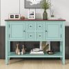 Cambridge Series Ample Storage Vintage Console Table with Four Small Drawers and Bottom Shelf for Living Rooms,Entrances and Kitchens