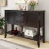 Cambridge Series Ample Storage Vintage Console Table with Four Small Drawers and Bottom Shelf for Living Rooms,Entrances and Kitchens